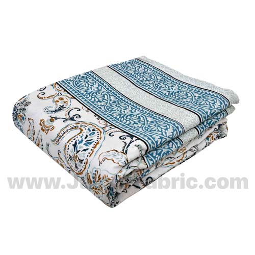 Combo375 Bed in a Bag Grey Floral  1 Dohar + 1 Double BedSheet + 2 Pillow Covers