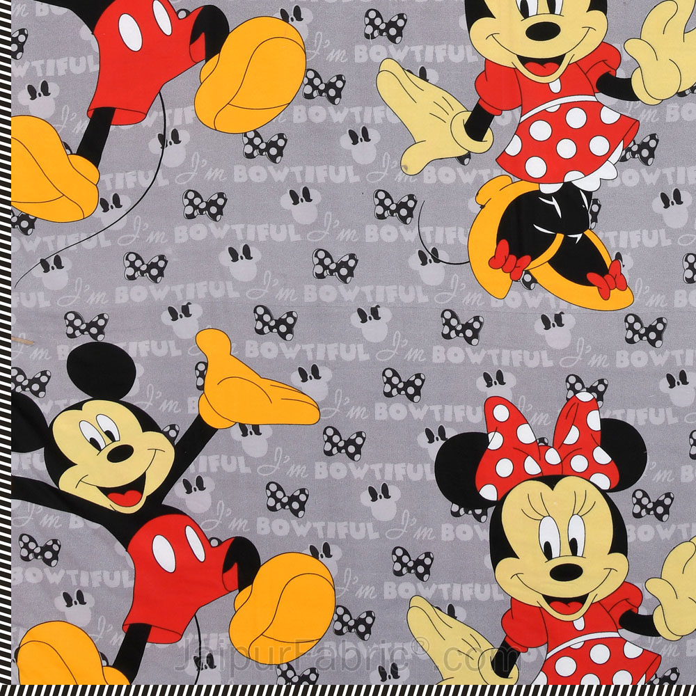 Mickey Mini Cotton Dohar for Kids Single Bed