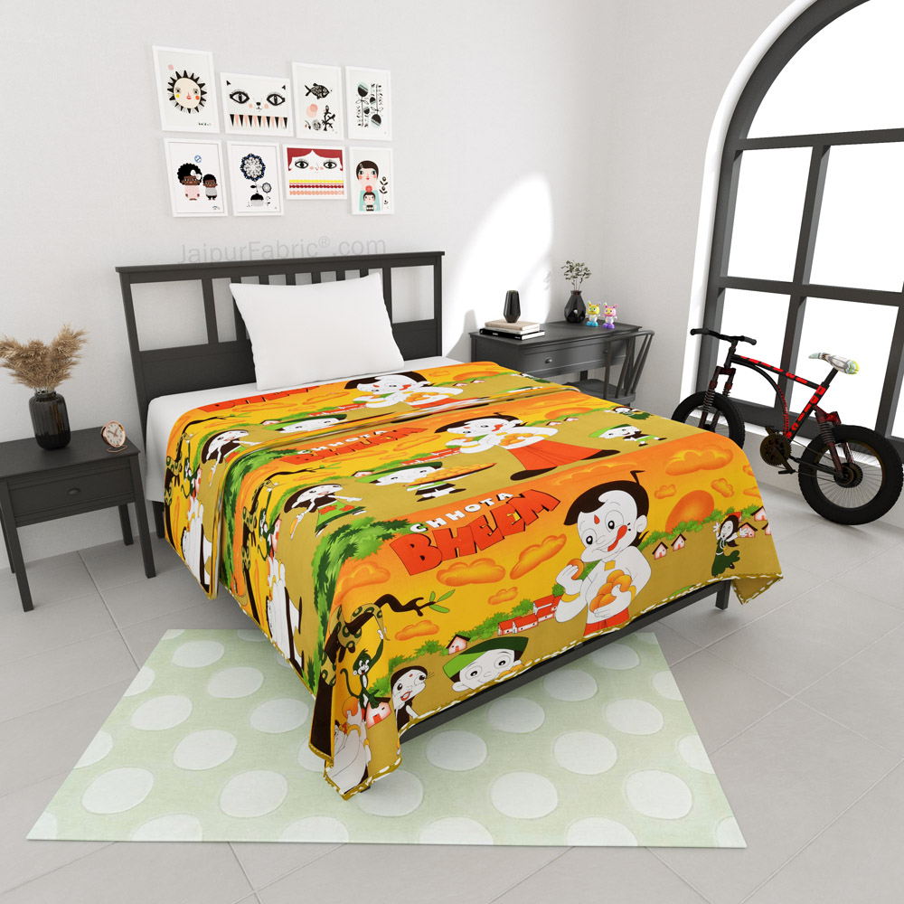 Chhota Bheem Cotton Dohar for Kids Single Bed