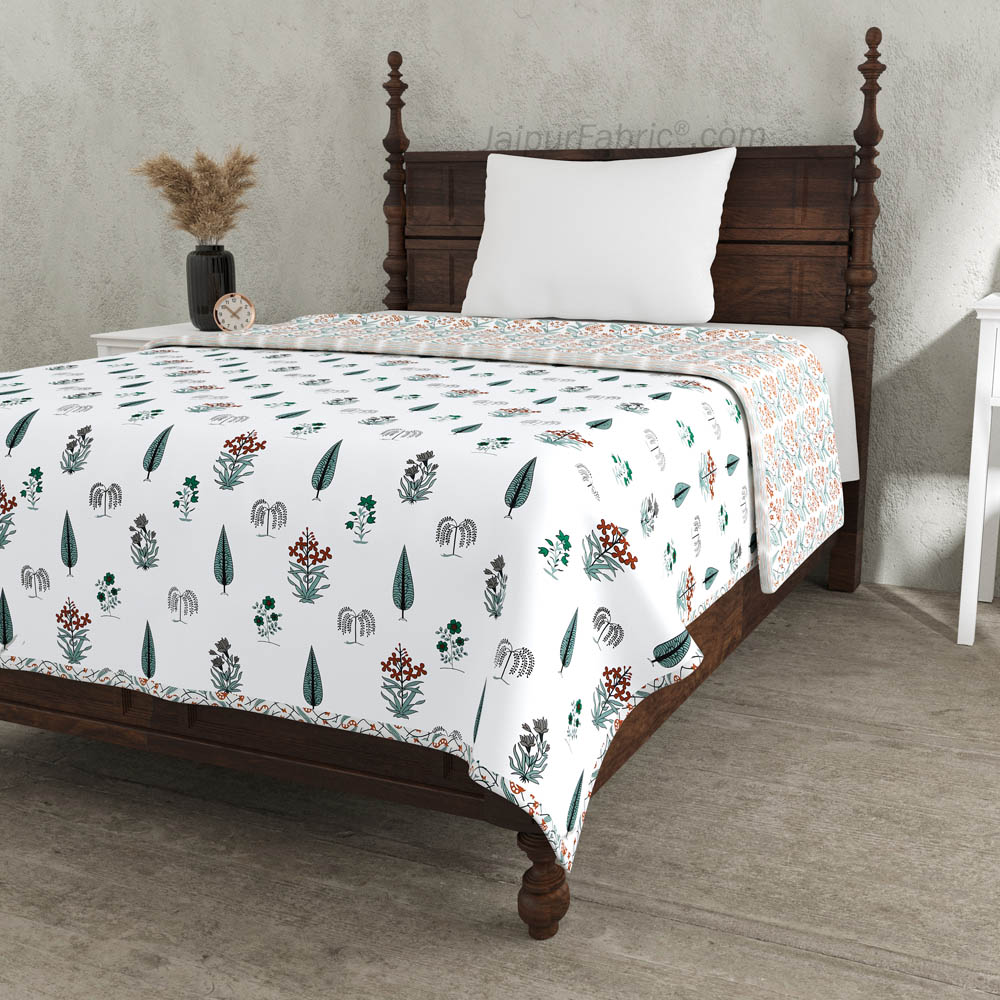 Green Pacific Pure Cotton Single Bed Dohar
