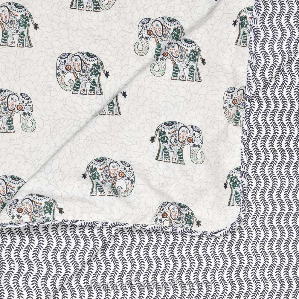 Green Elephant Pure Cotton Single Bed Dohar