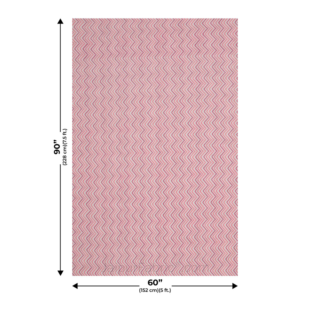 Jaal Darbar Pink Single Bed Dohar Blanket