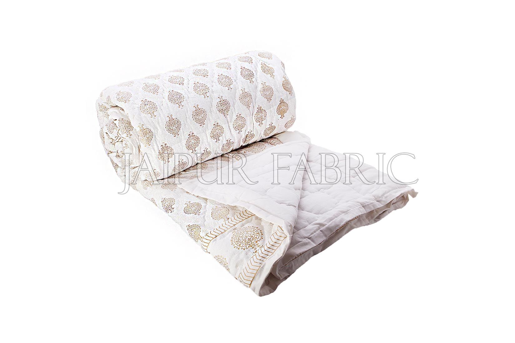 COMBO8 - Set Of Double Bed Cotton Bed Sheet & Double Bed Quilt