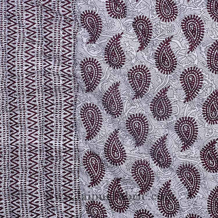 Jaipuri Quilt Paisley Print 200GSM Fine Cotton Double Bed Rajai