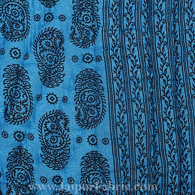 Jaipuri Quilt Kerry Print Fine Cotton Double Bed Rajai Quilt Blanket Comforter