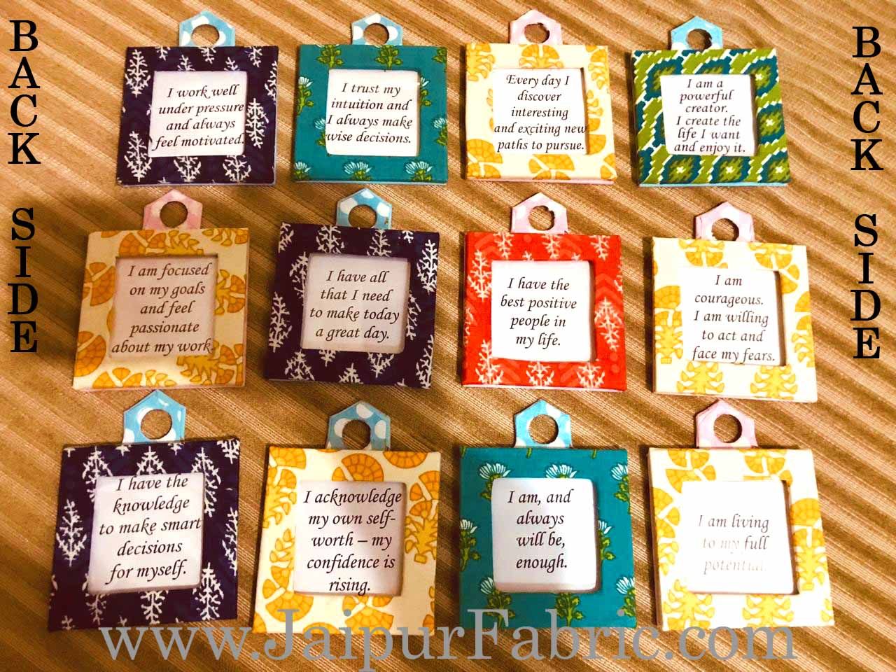 Fabric Calendar with Daily Positive Affirmations