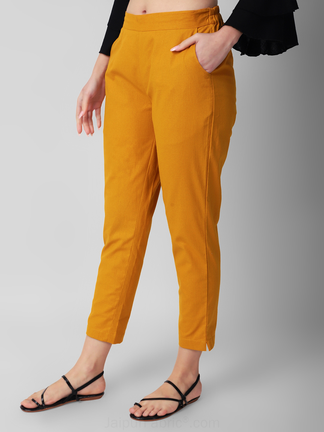 Mustard Harvest Women Cotton Pants casual and semi formal daily trousers