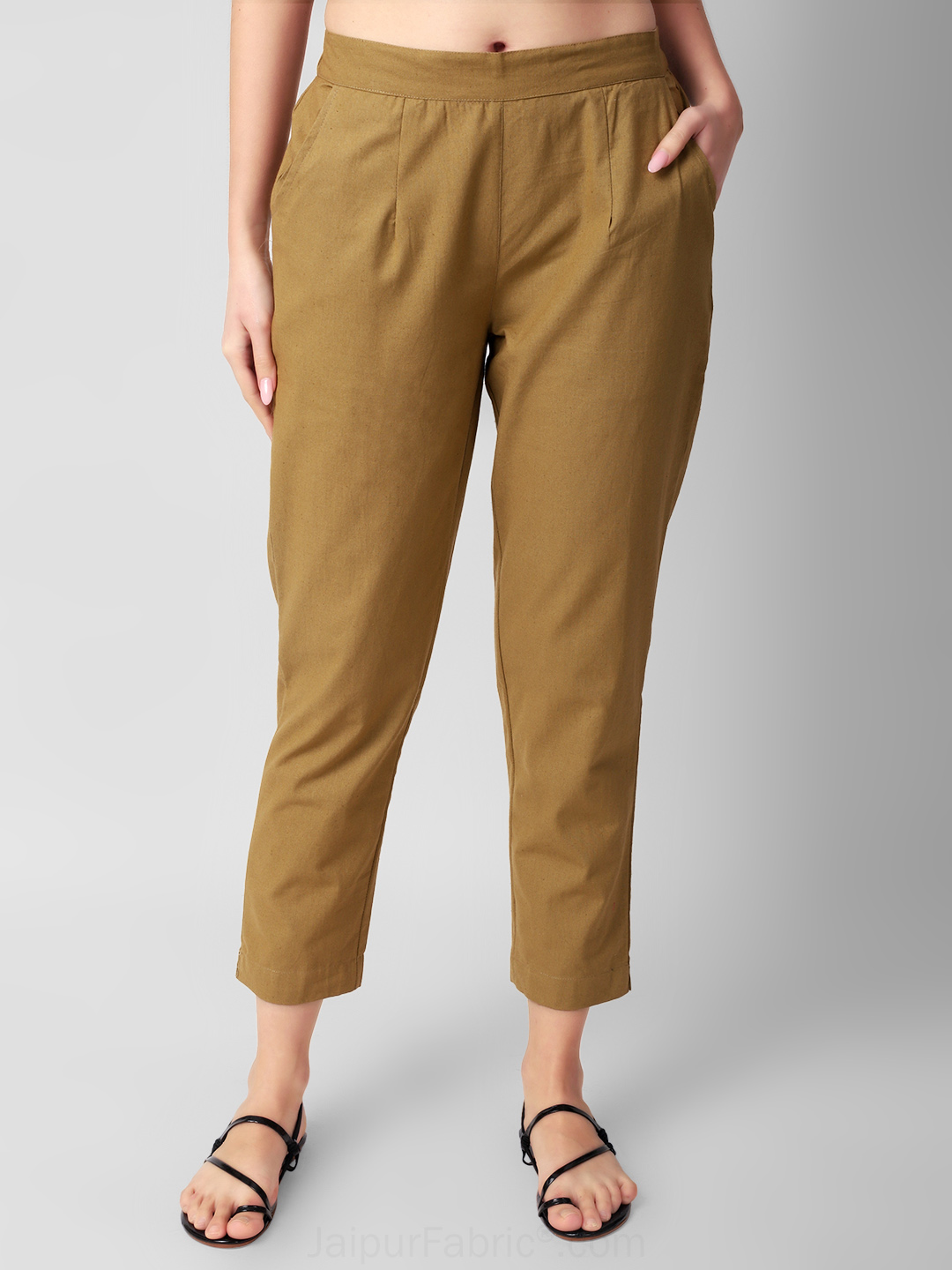Tortilla Brown Women Cotton Pants casual and semi formal daily trousers