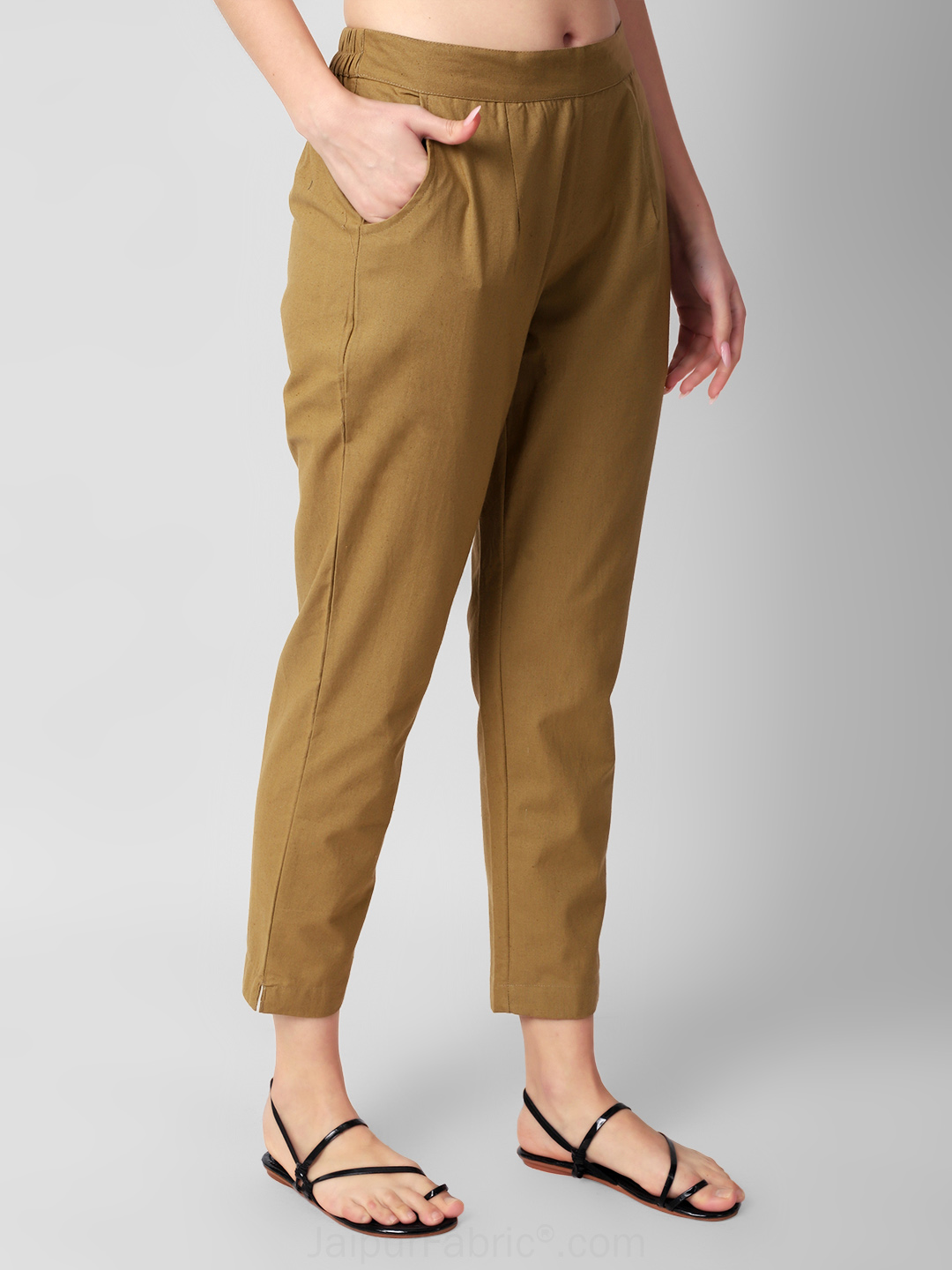 Tortilla Brown Women Cotton Pants casual and semi formal daily trousers