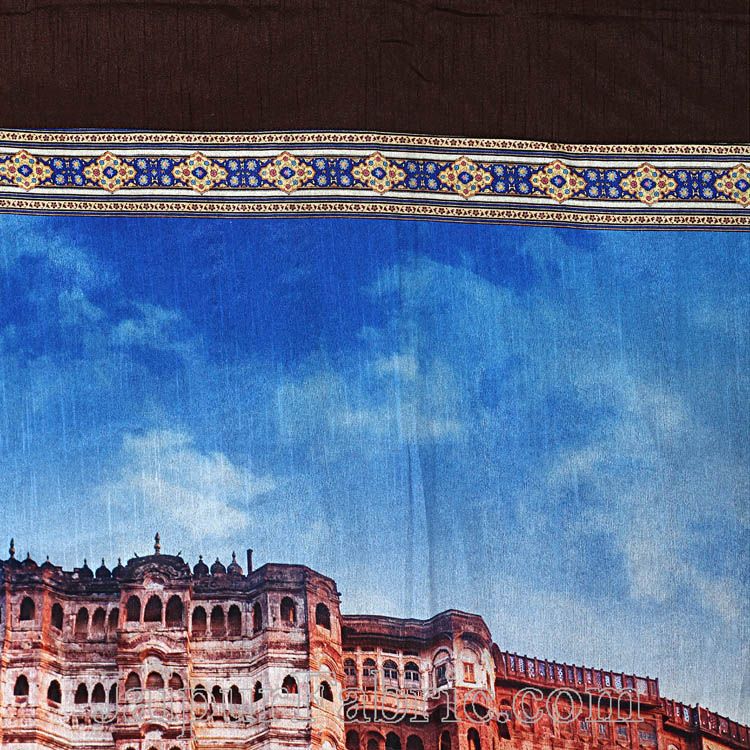 Digital Print Silk Bedsheet Jodhpur MehranGarh Fort