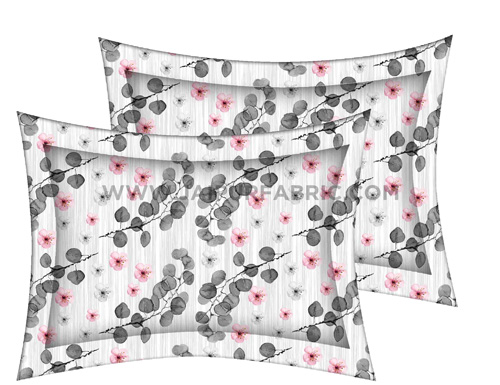 Refreshing Pink Flowers King Size Bedsheet