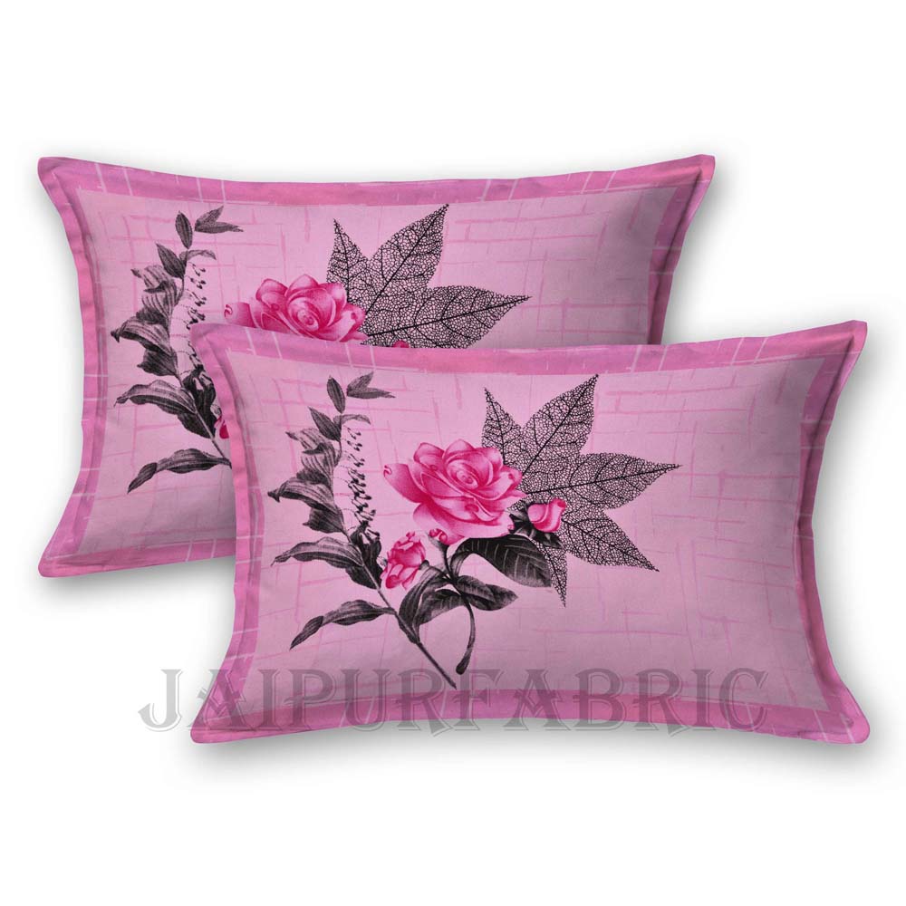 Lovely Rose Pink Pure Cotton King Size Bedsheet
