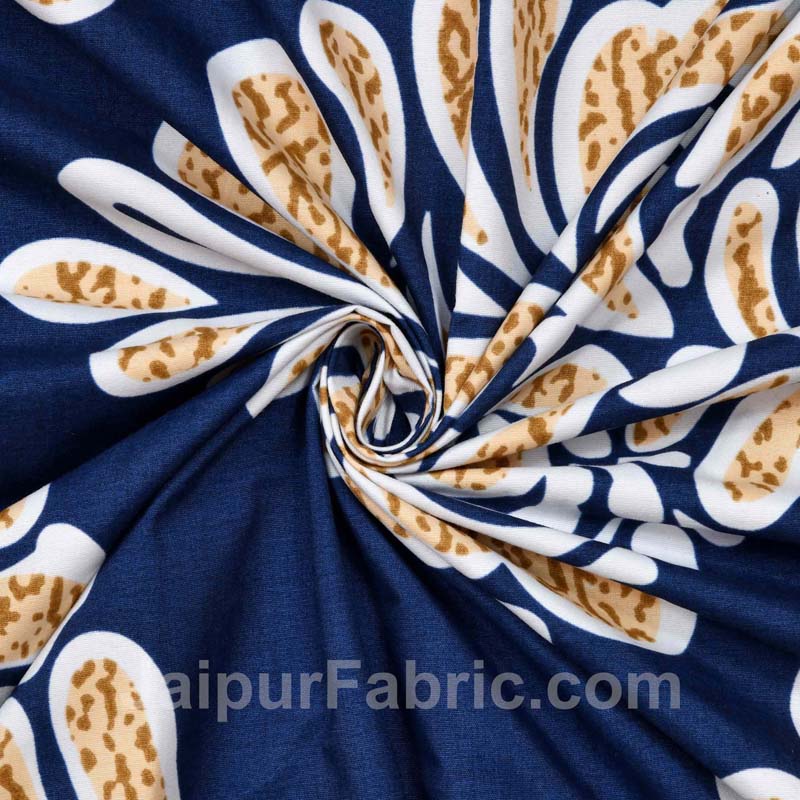 Navy Blue Royal King Size Bedsheet