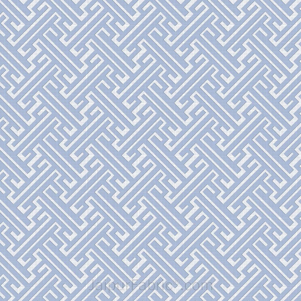 Maze Illusive Blue  King Size BedSheet