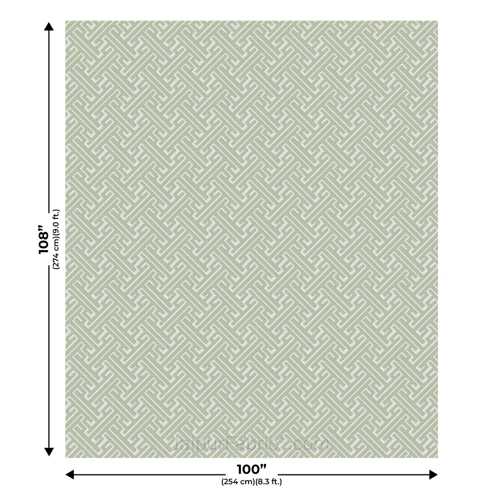 Maze Illusive Green  King Size BedSheet
