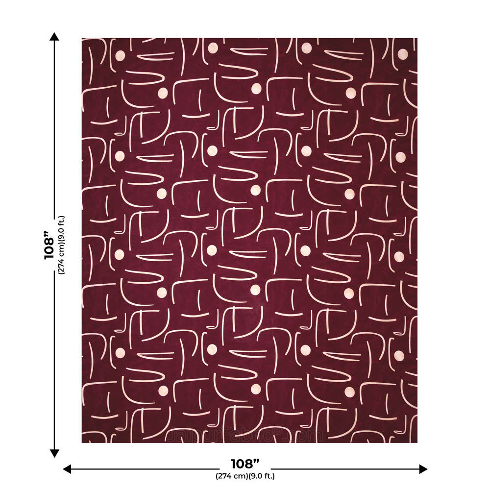 Abstract Art Wine King Size Bedsheet