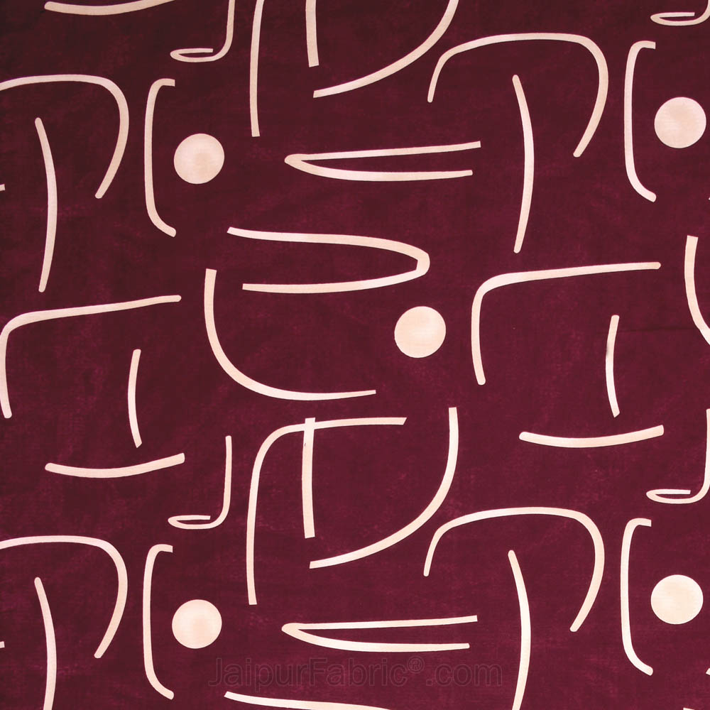 Abstract Art Wine King Size Bedsheet