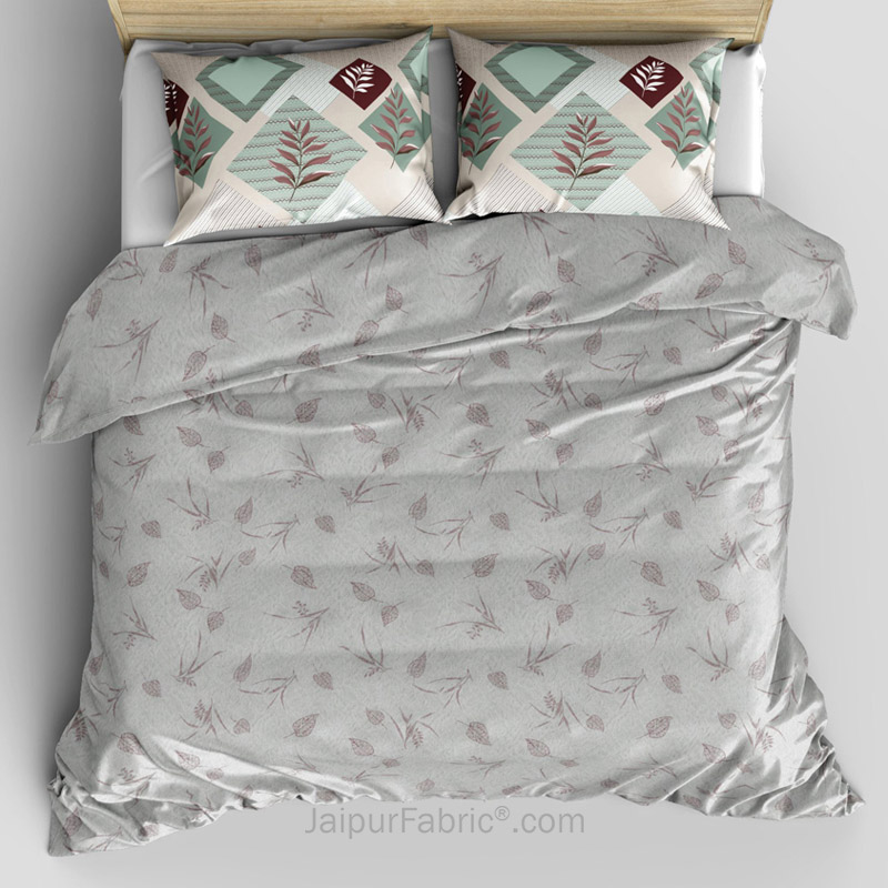 Two in One Reversible KingSize BedSheet Contemporary Artistic with 4 pillow covers
