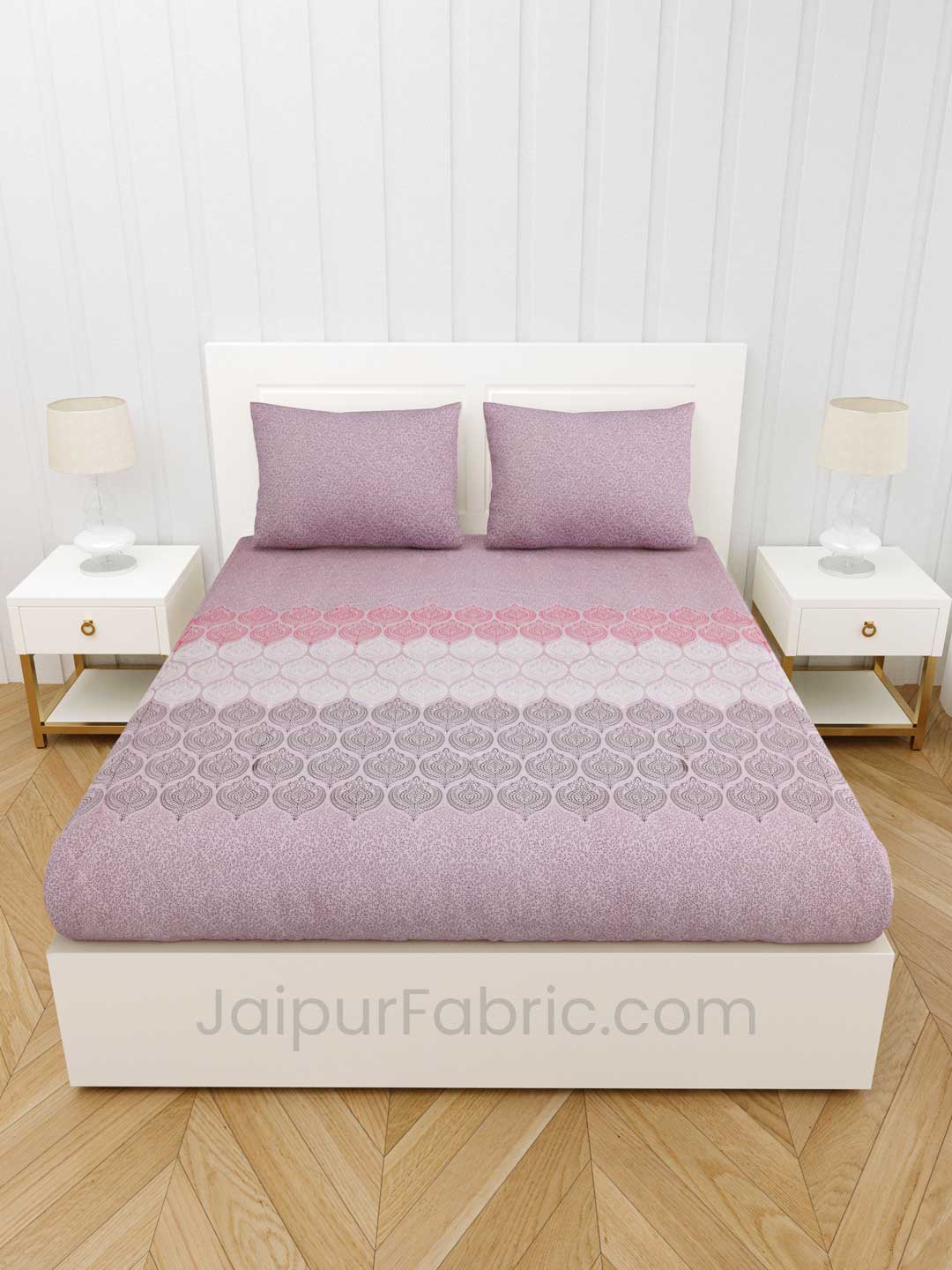 Dreamy Pink Premium Cotton King Size BedSheet