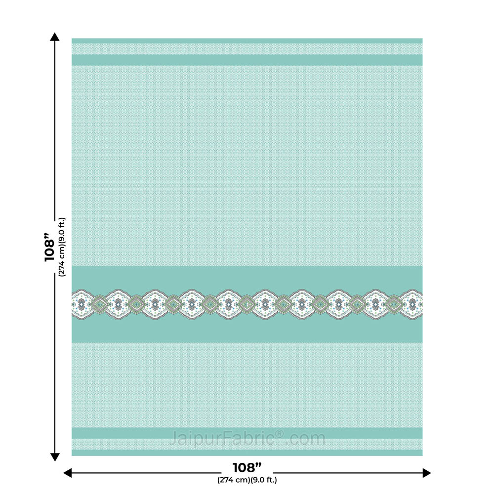Sea Green Oasis Pure Cotton King Size Double BedSheet