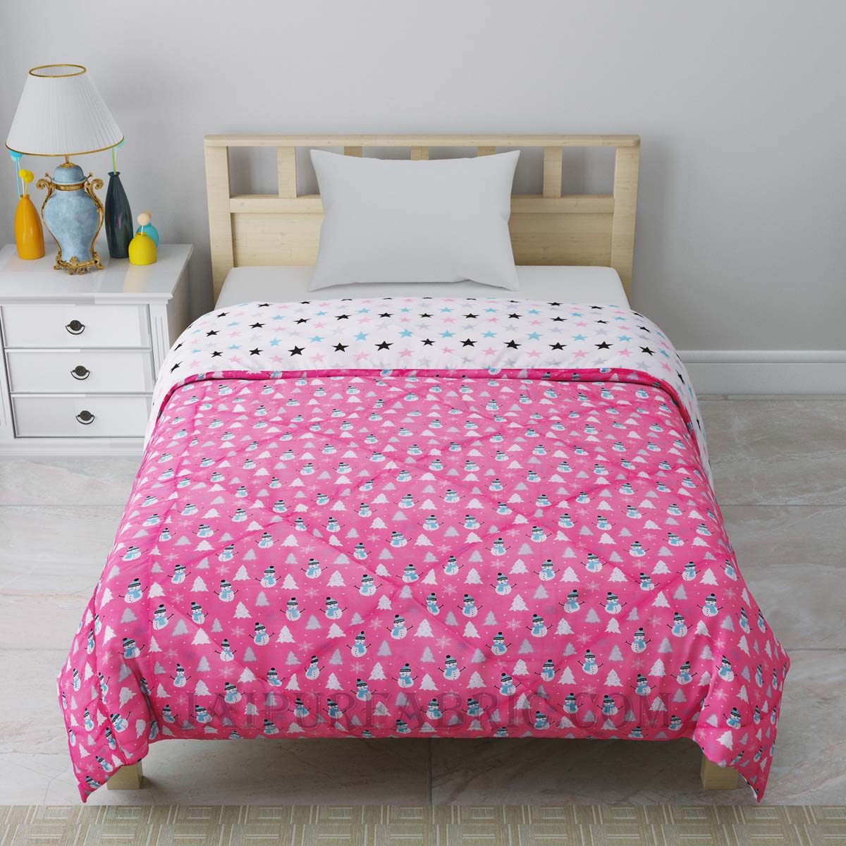 Eskimo Pink Single Bed Kids Comforter