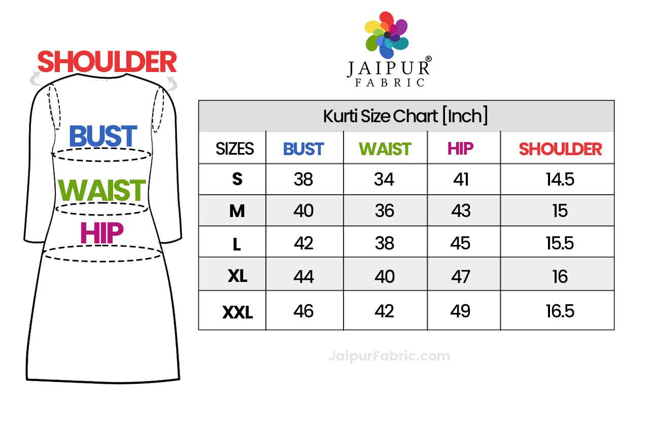HOW TO MEASURE OUR KURTI SIZE ACCORDING TO STANDARD MEASURMENTS CHART GIVEN  Our Standard Measurments measured in bust size (one inch more or less to  be... | By Nashaya In UAEFacebook