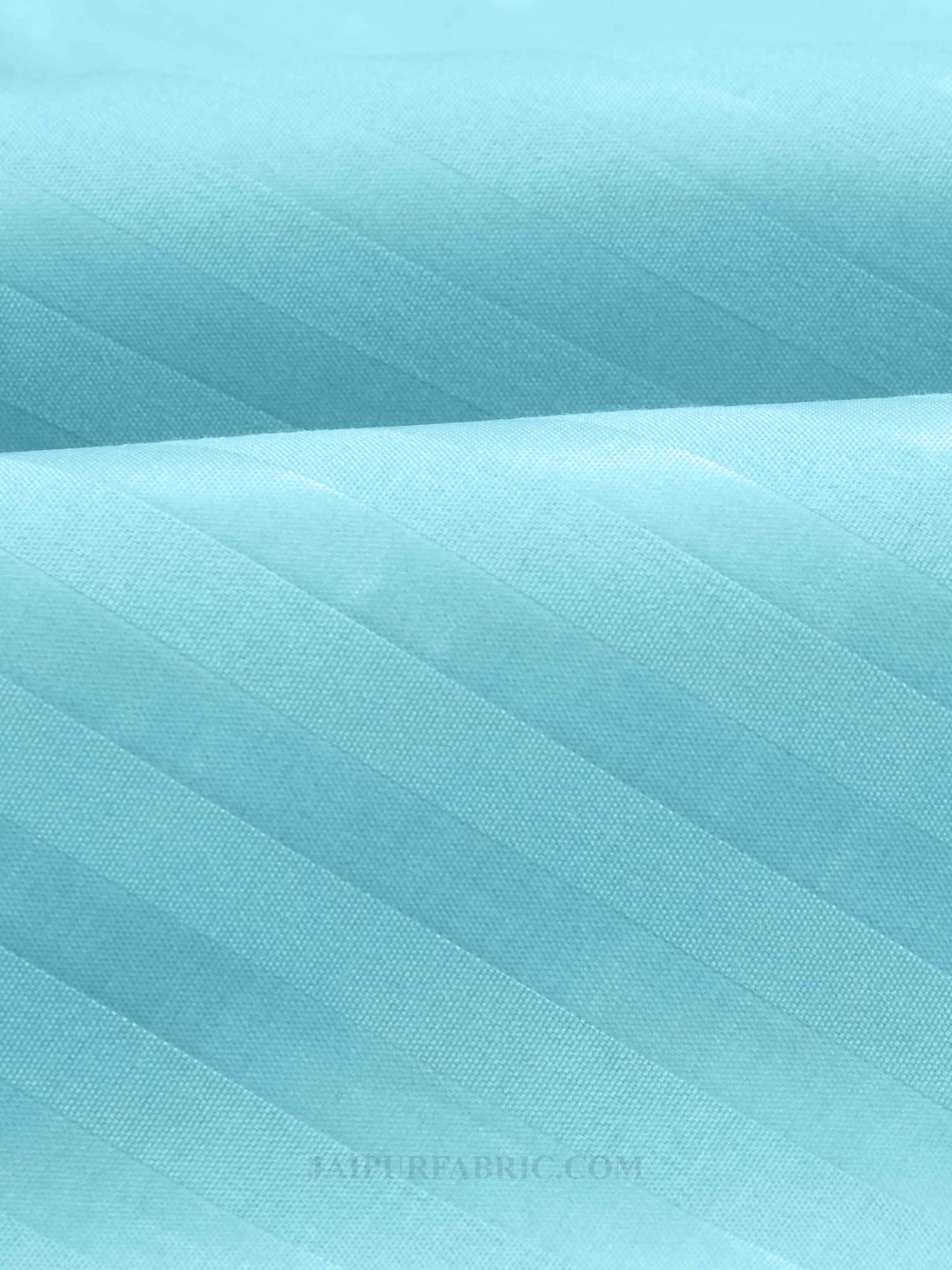 Sky Blue Satin Stripes Single BedSheet