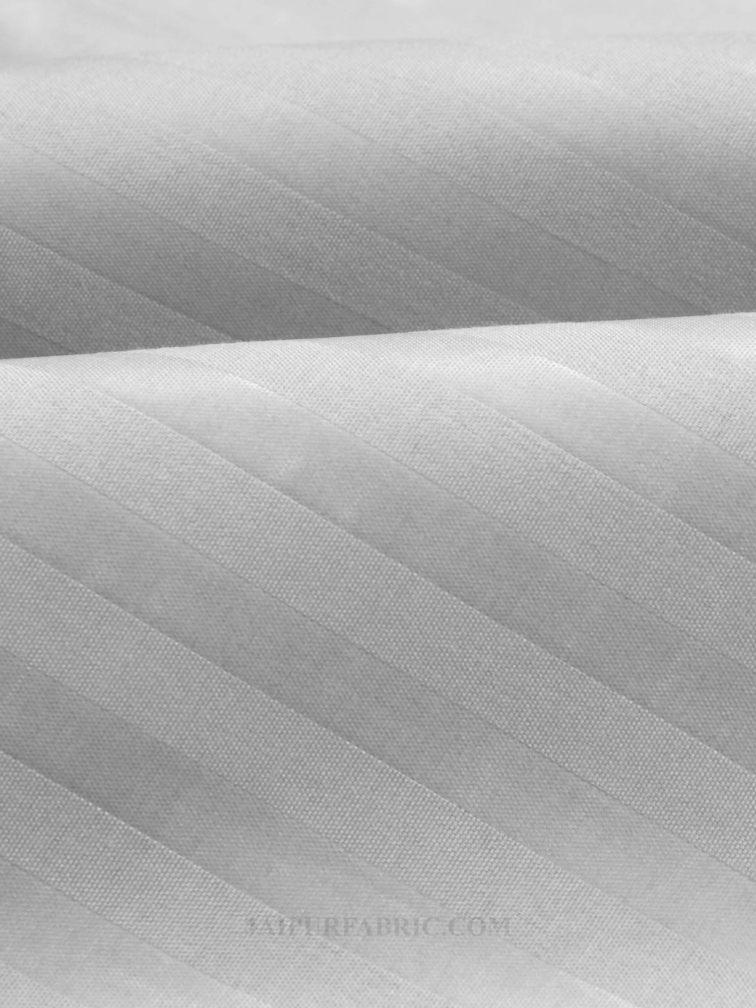 Silver Grey Satin Stripes Single BedSheet