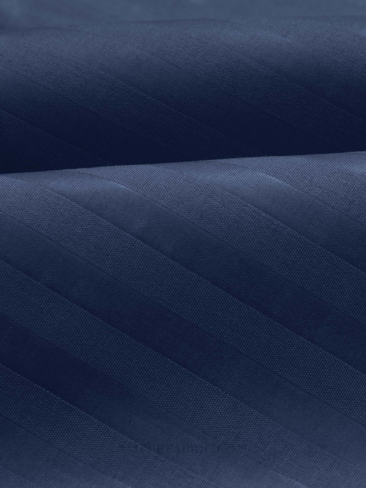 Navy Blue Satin Stripes Single BedSheet
