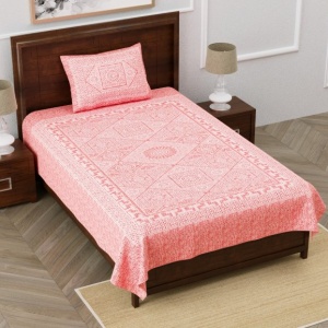 Pearl Array Peach Single Bedsheet