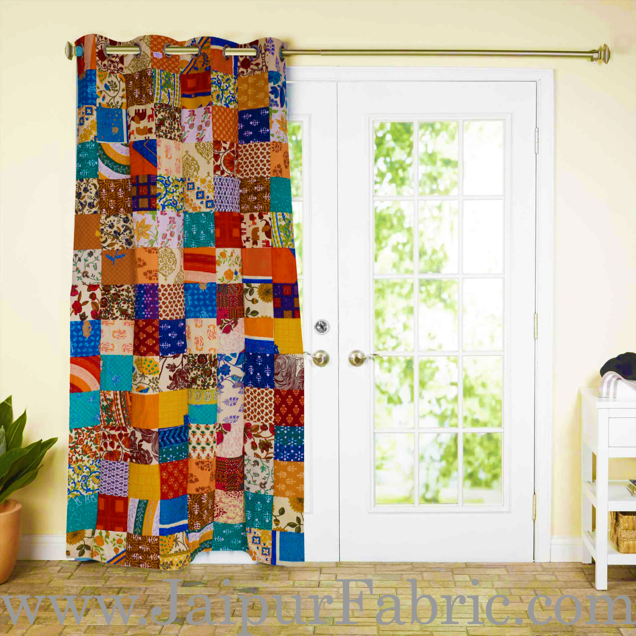 Colorful Patchwork Royal Curtain