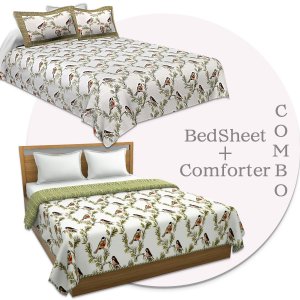 Combo123 Comforter Bedsheet Combo