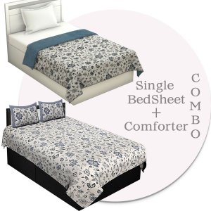 Combo152 Single Bedsheet + Comforter