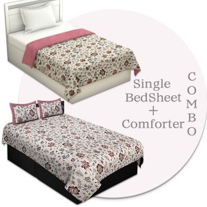 Combo151 Single Bedsheet + Comforter