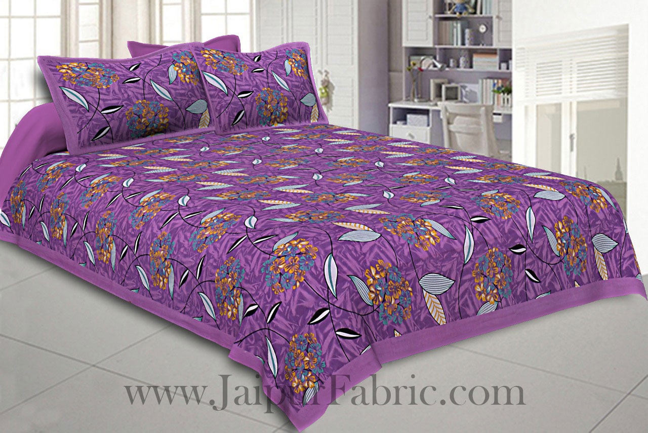 COMBO119 Beautiful Multi color 4 Bedsheet + 8 Pillow Cover