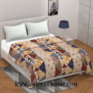 Barmeri Pastel Twill Cotton Double Bed Colorful Printed Duvet Cover
